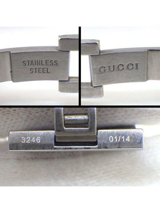 Gucci Watch Timeless Rectangle 138.4 Rectangular Sunray Silver Dial Date SS main image 6
